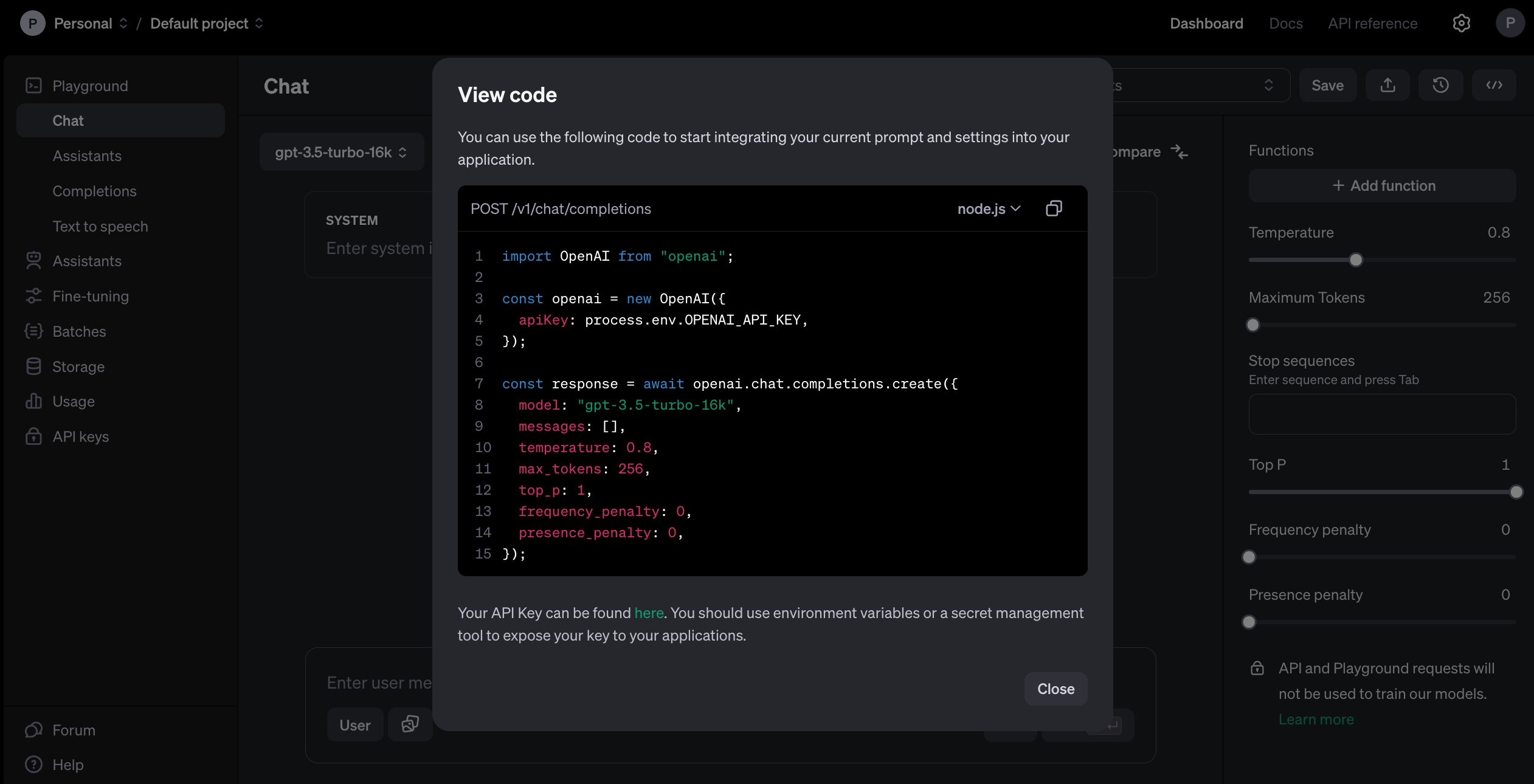 Playground - Podgląd kodu